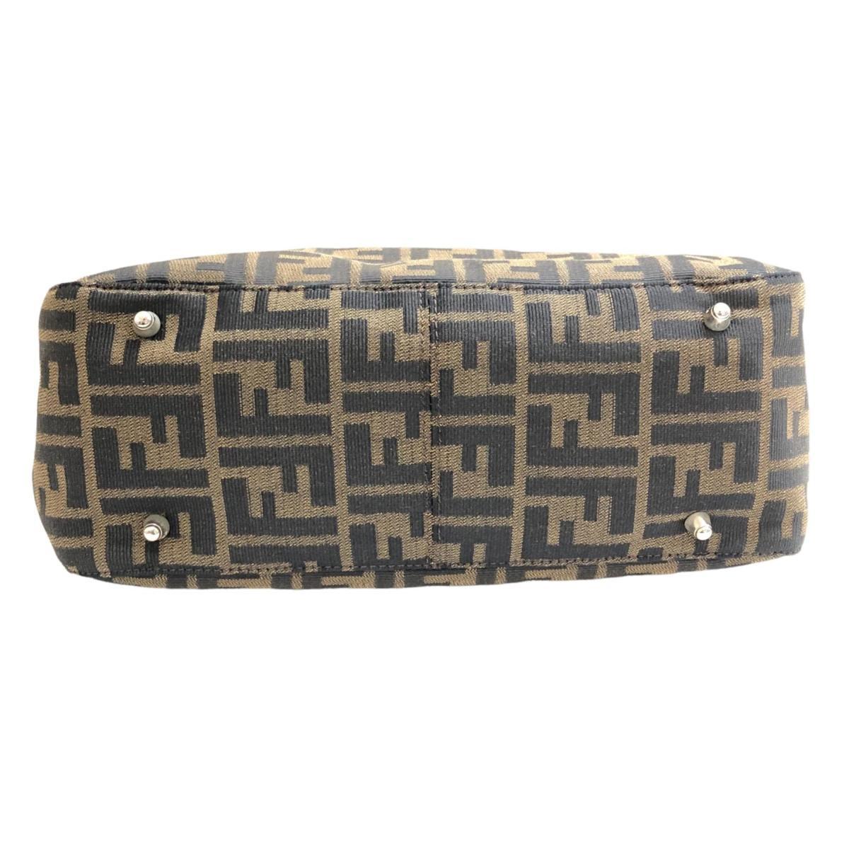 1円 FENDI フェンディ ズッカ柄 FF金具 キャンバス×レザー 1円 FENDI フェンディ ズッカ柄 FF金具 キャンバス×レザー