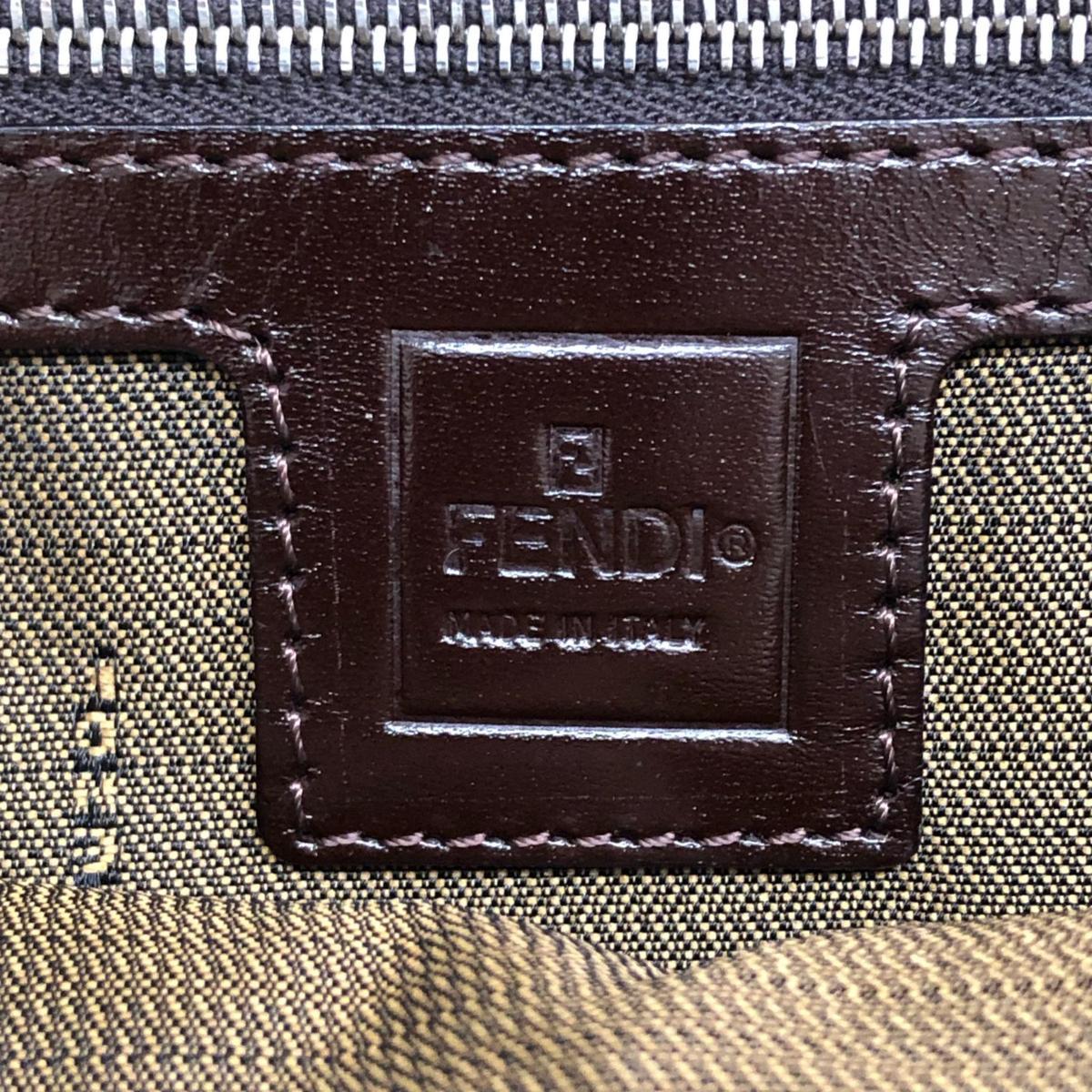 1円 FENDI フェンディ ズッカ柄 FF金具 キャンバス×レザー 1円 FENDI フェンディ ズッカ柄 FF金具 キャンバス×レザー