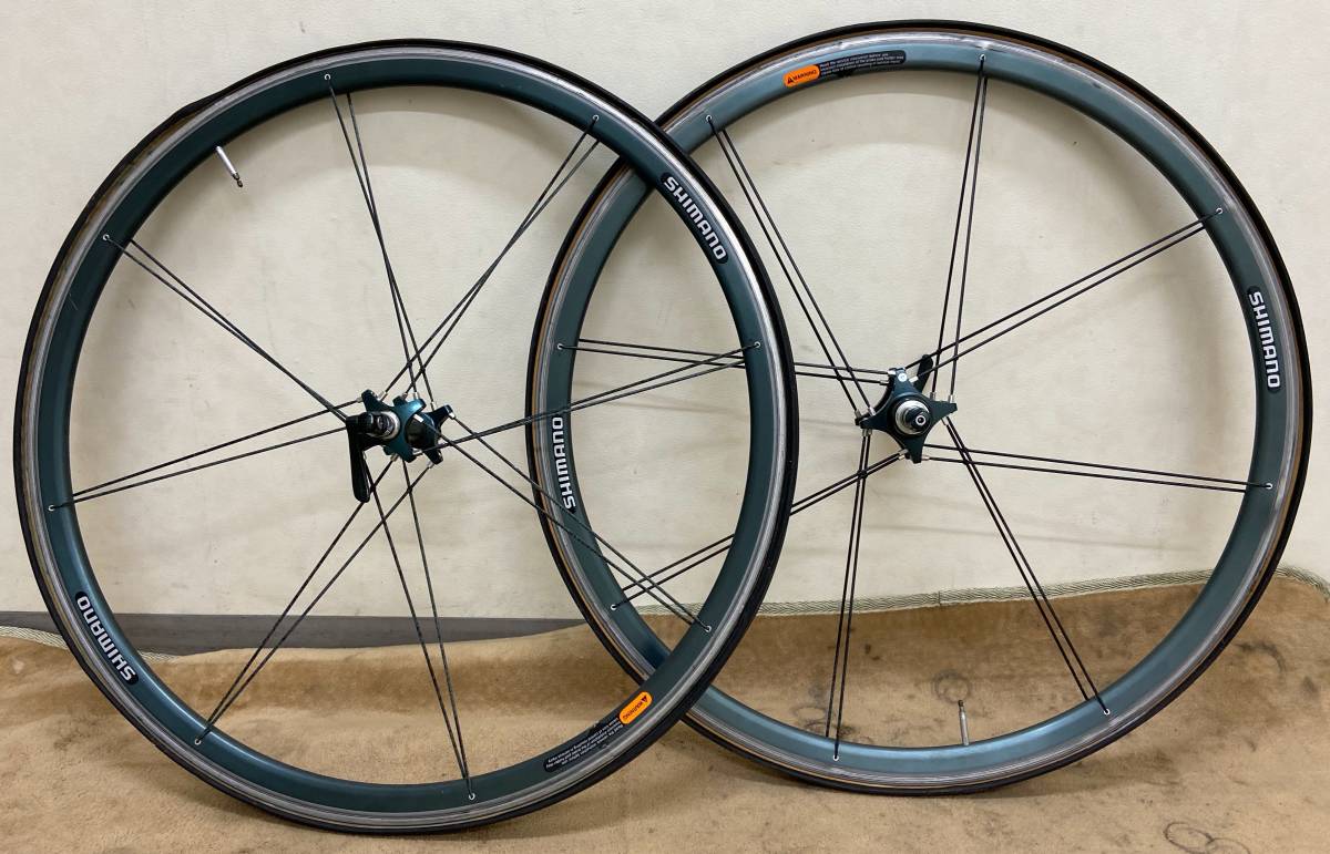 最新作，低価 shimano シマノ WH-7700 ホイール前後 チューブラー 中古