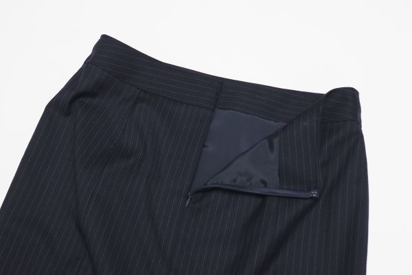 23区】美品 ストライプ セットアップ スーツ ネイビー 大きいサイズ 46