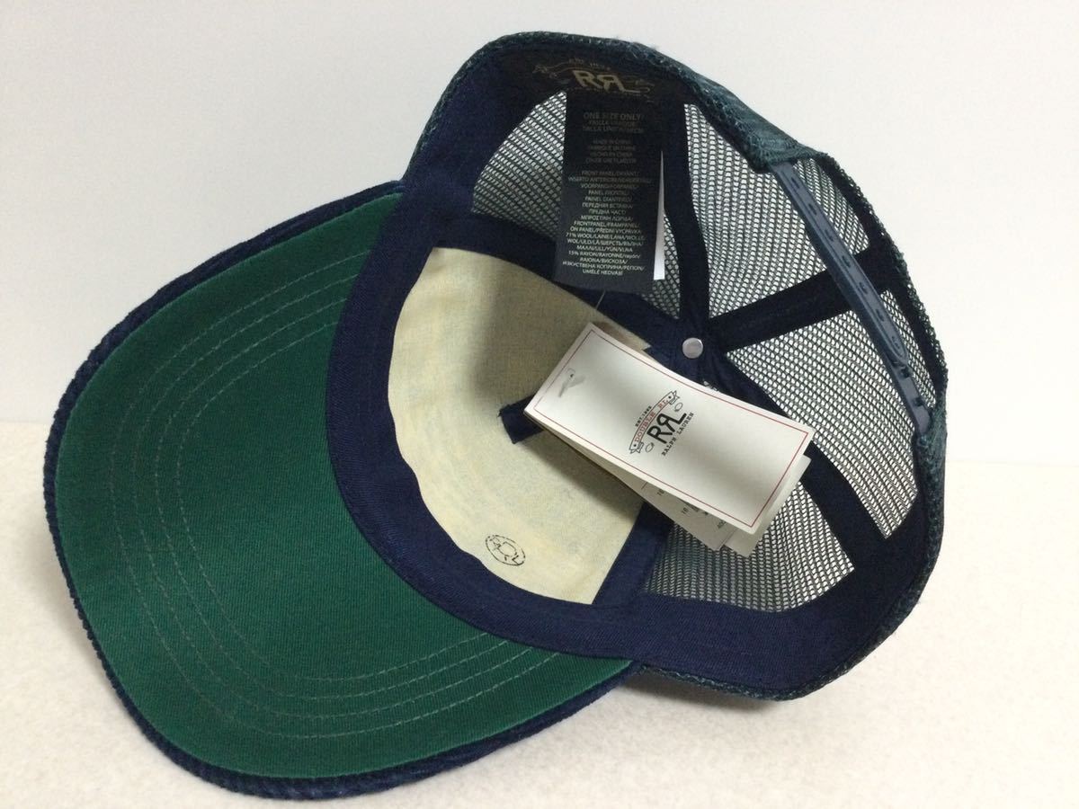 新品未使用！RRL ダブルアールエル チマヨ柄 ラグ キャップ
