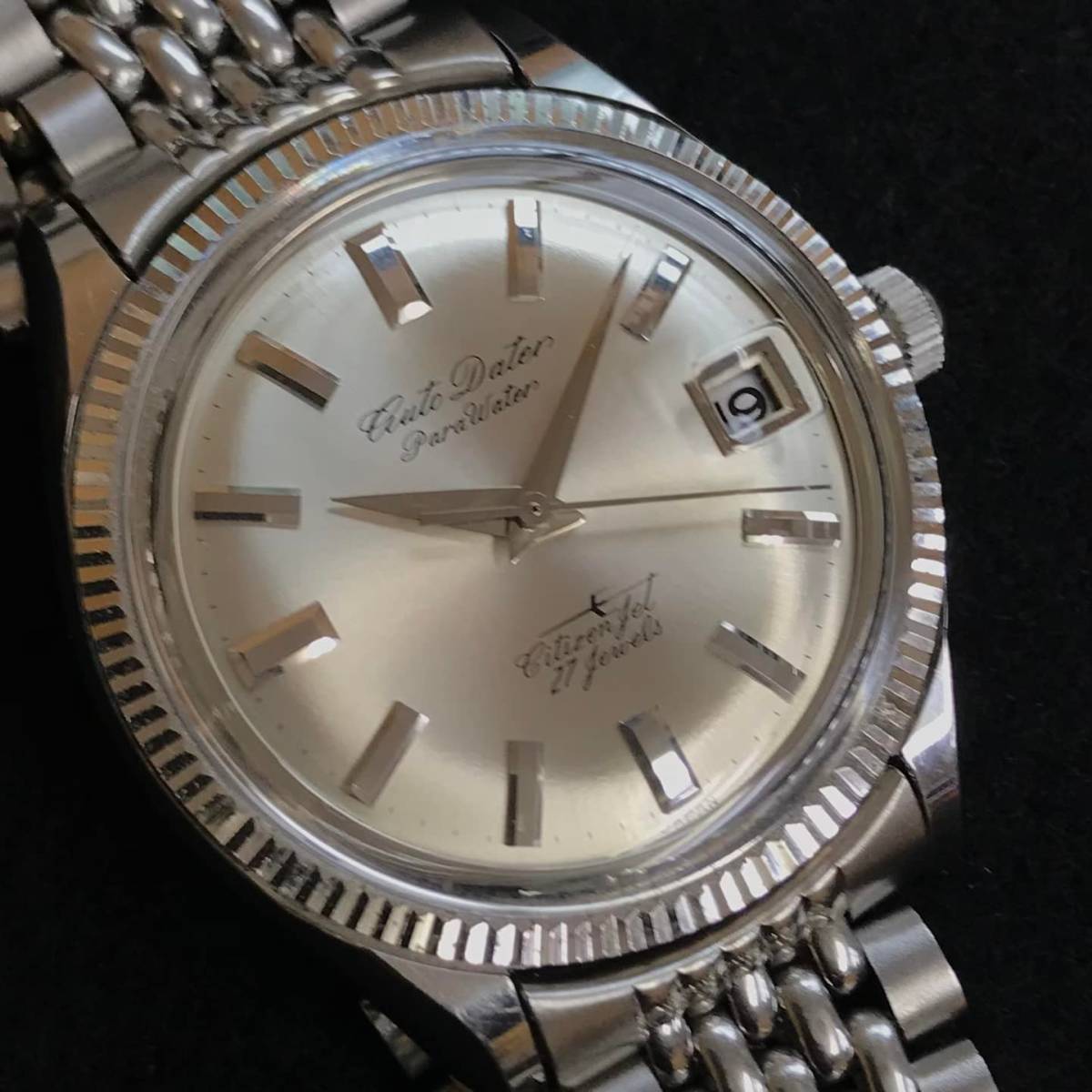 希少 美品 シチズン オートデーター ジェット 27石 稼動品 CITIZEN 