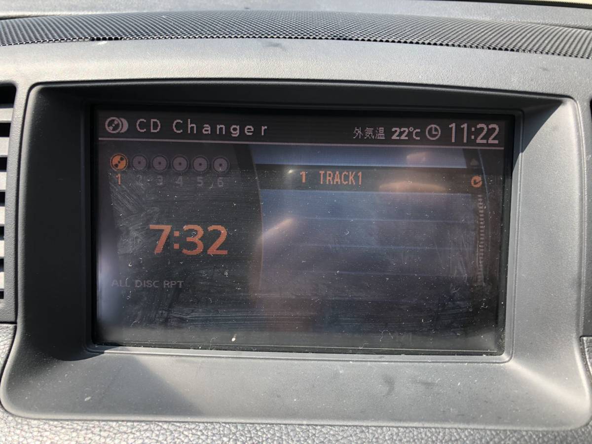 管B075-1 CBA-Y50 フーガ 前期 純正ナビ ユニット、モニター、CD 