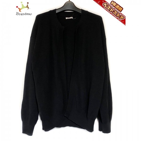 AURALEE KNIT CARDIGAN RIB (オーラリー) - ブラウン MERINO FRENCH