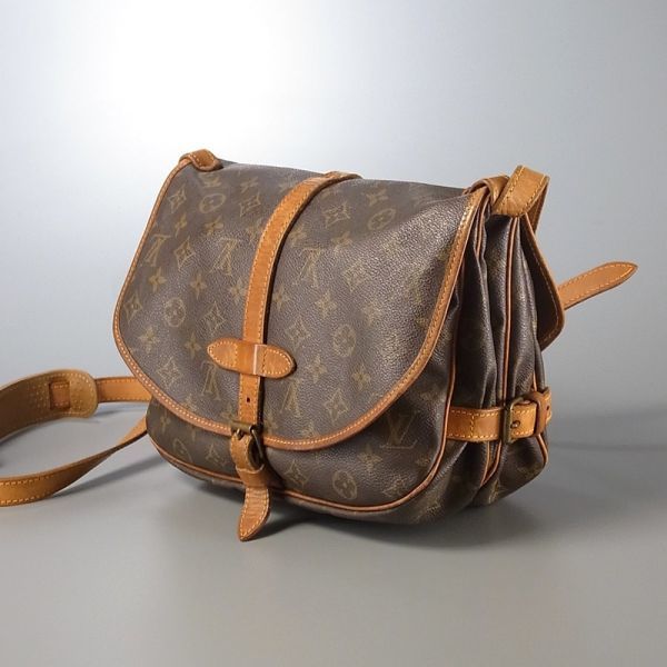TE1327*フランス製*ルイヴィトン LOUIS VUITTON《ソミュール30/M42256》モノグラム*ショルダーバッグ*クロスボディ*鞄*AR1922