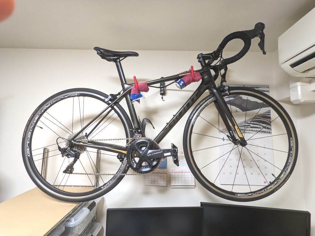 極上品 GIANT TCR ADVANCED 1 KOM 2019年モデル 445mm（S） 走行 