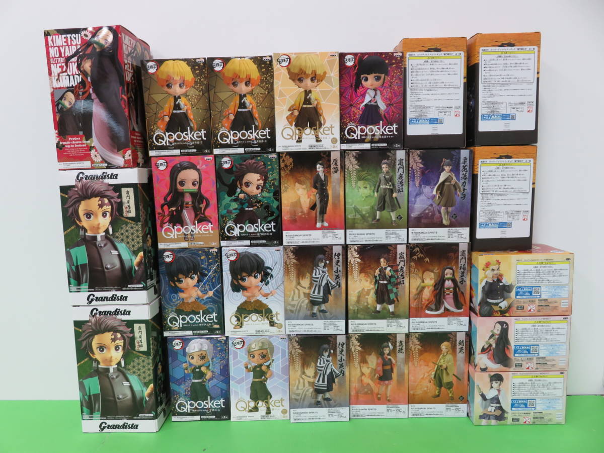 未開封 鬼滅の刃 フィギュア 28体 まとめ セット プライズ Qposket 