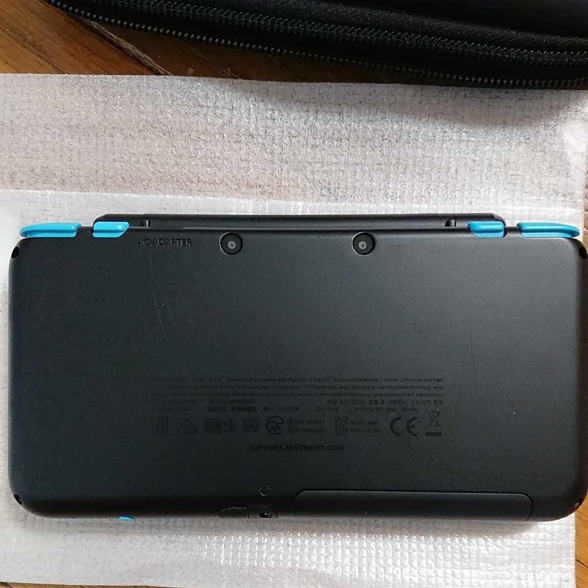 液晶美品】Newニンテンドー2DS LL ブラック×ターコイズ 本体  