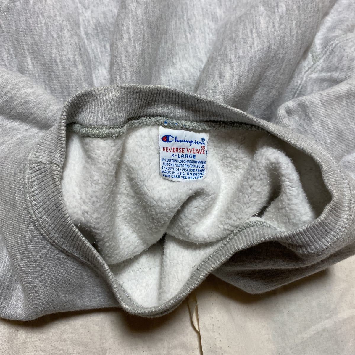 Champion チャンピオンリバースウィーブ USA製 スウェット 染み込み 