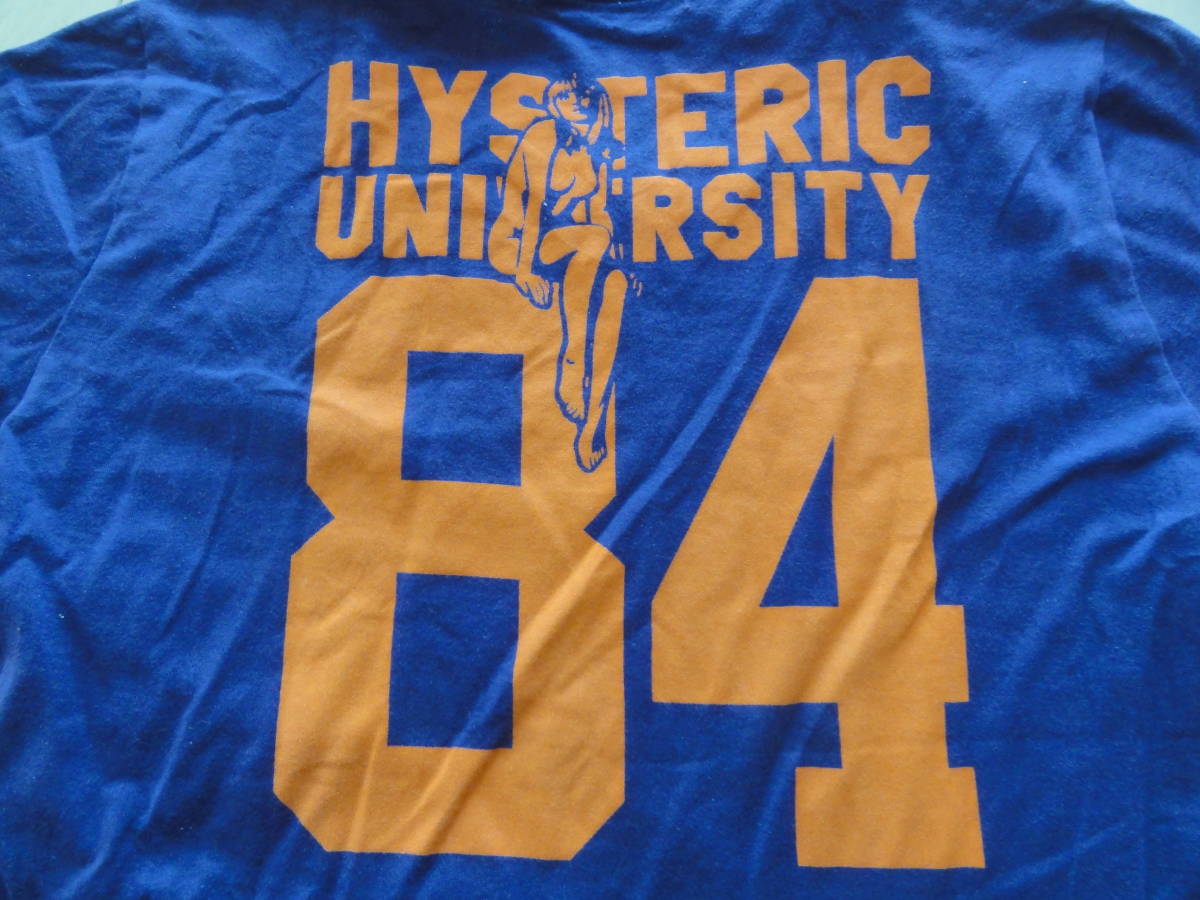 美品 HYSTERIC GLAMOUR 84 半袖Tシャツ 青紫 Mサイズ 0241CT04 B 