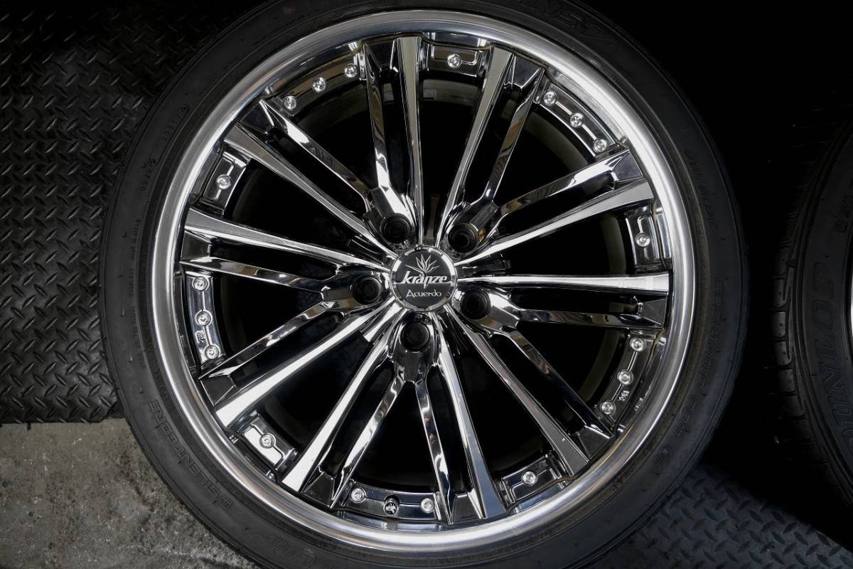 大 良品 WEDS ウェッズ クレンツェ アクエルド 19×8J +51 PCD114.3 225