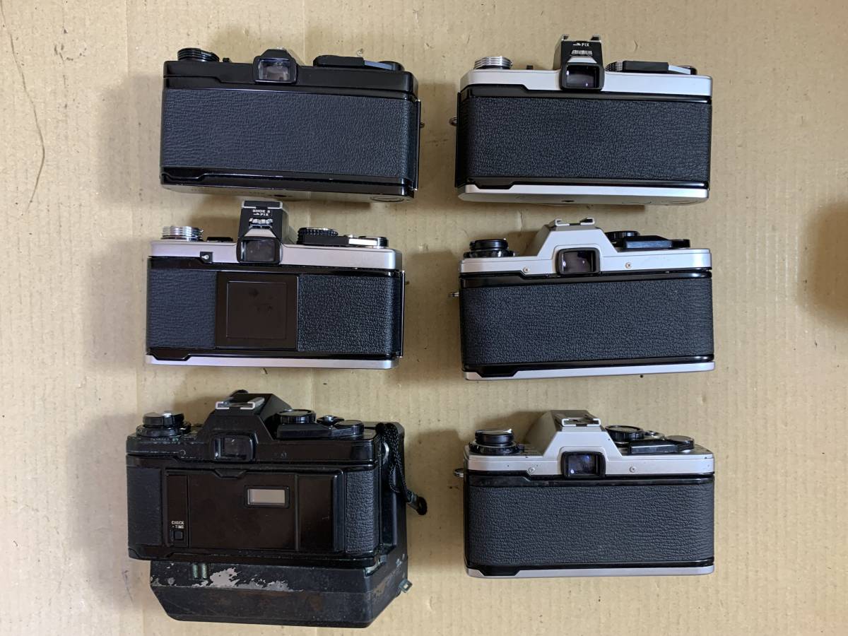 【ジャンク】オリンパス　OM10 + μZOOM セット 6個】オリンパス OLYMPUS OM-1 ×2個/OM-2/OM10 ×3個/フィルム