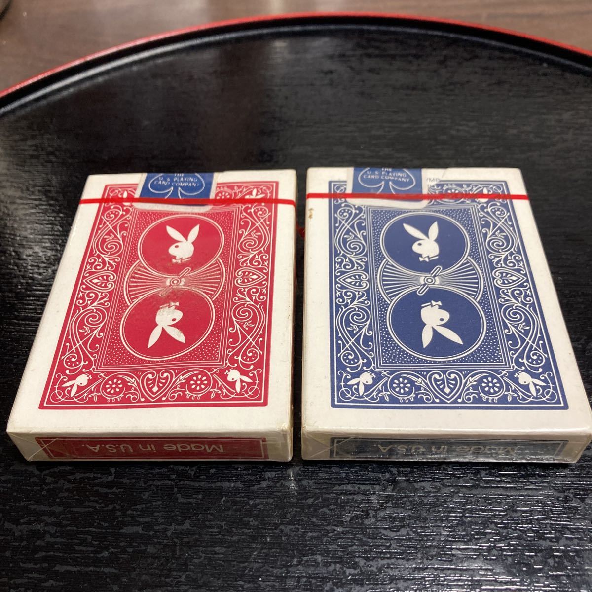 プレイボーイ PLAY BOY トランプ 赤 青 2セット ヴィンテージ カード