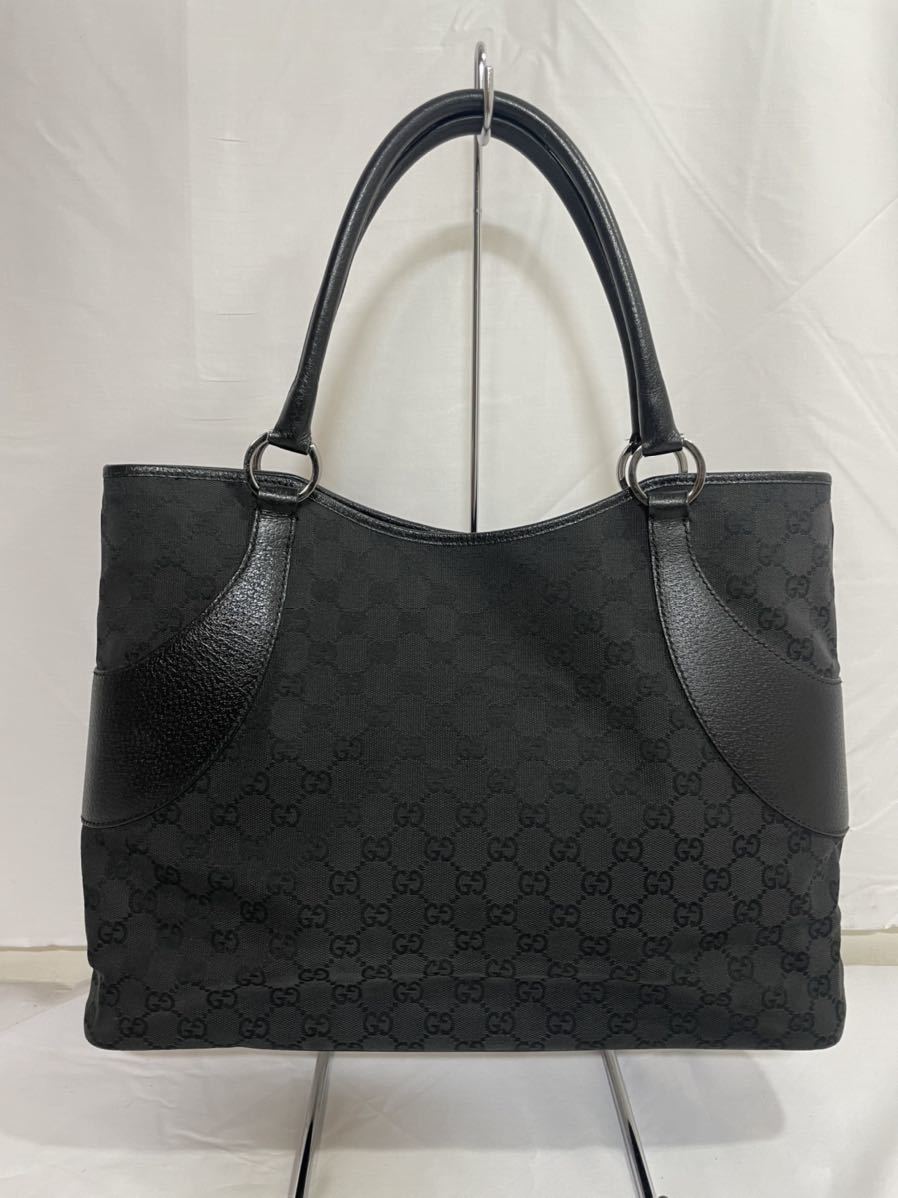 ☆良品☆ GUCCI グッチ GGキャンバス ブラック 黒 (130-M93) ☆良