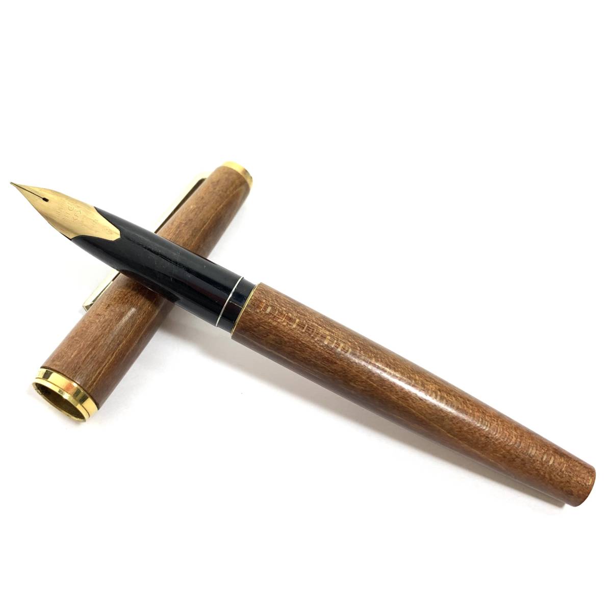 万年筆 PILOT CUSTOM パイロット 木製 ウッド ペン先18K 品 管理ZI-YP