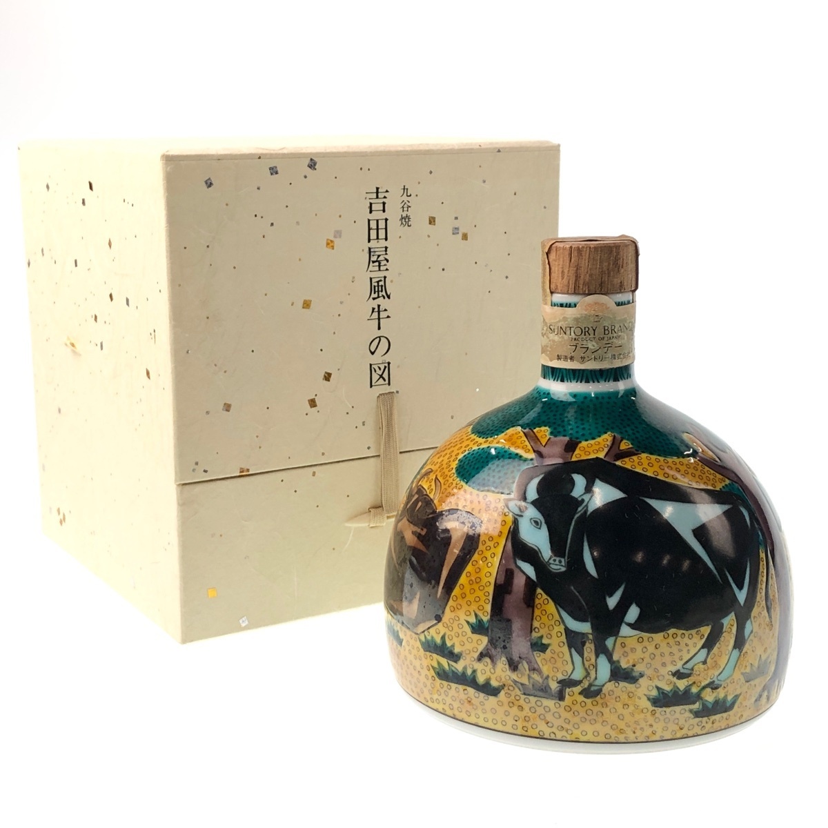 九谷焼 サントリー SUNTORY 吉田屋風牛の図 未開栓 吉田屋風牛の図31