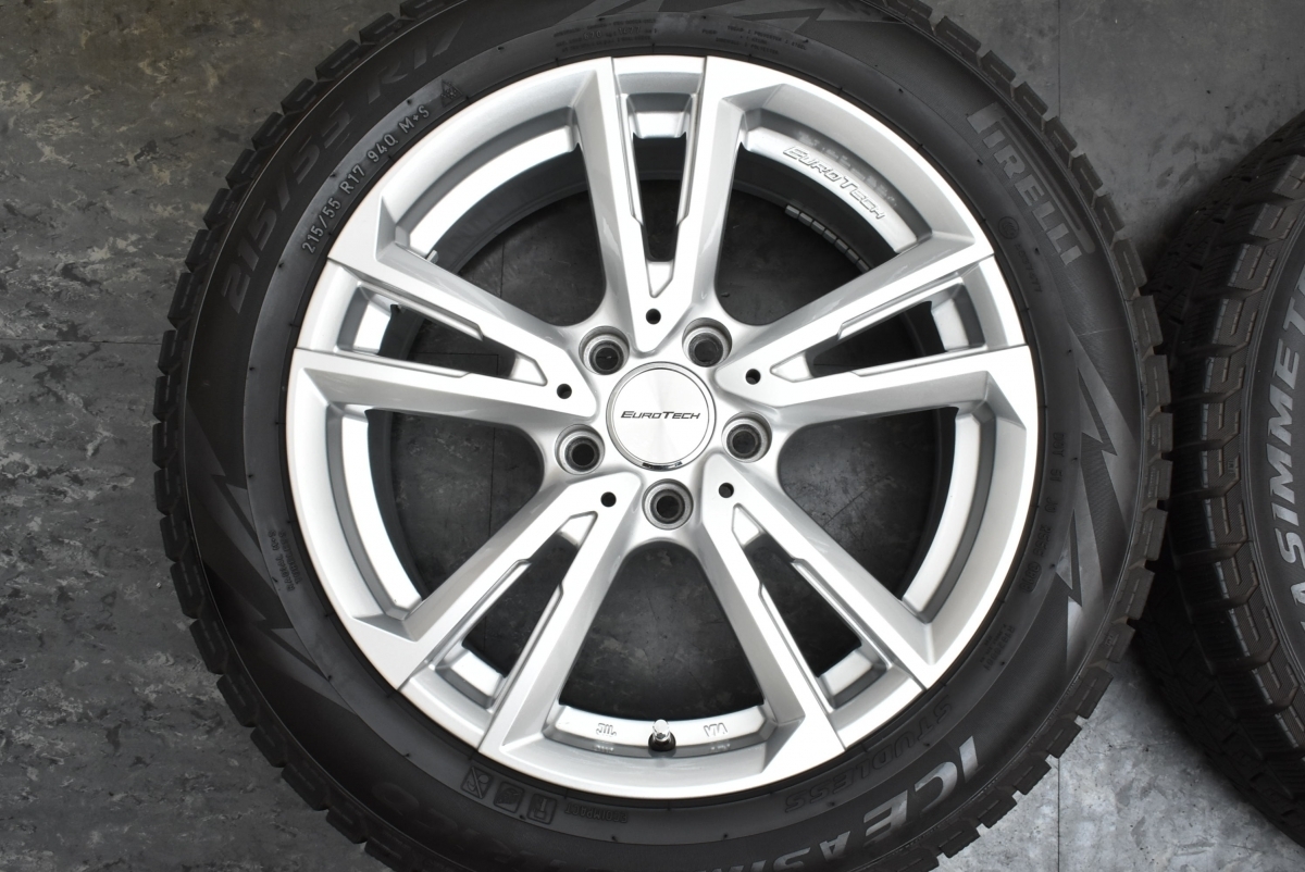 美品】VW ゴルフ トゥーラン 純正サイズ ユーロテック 17in 7J +50 
