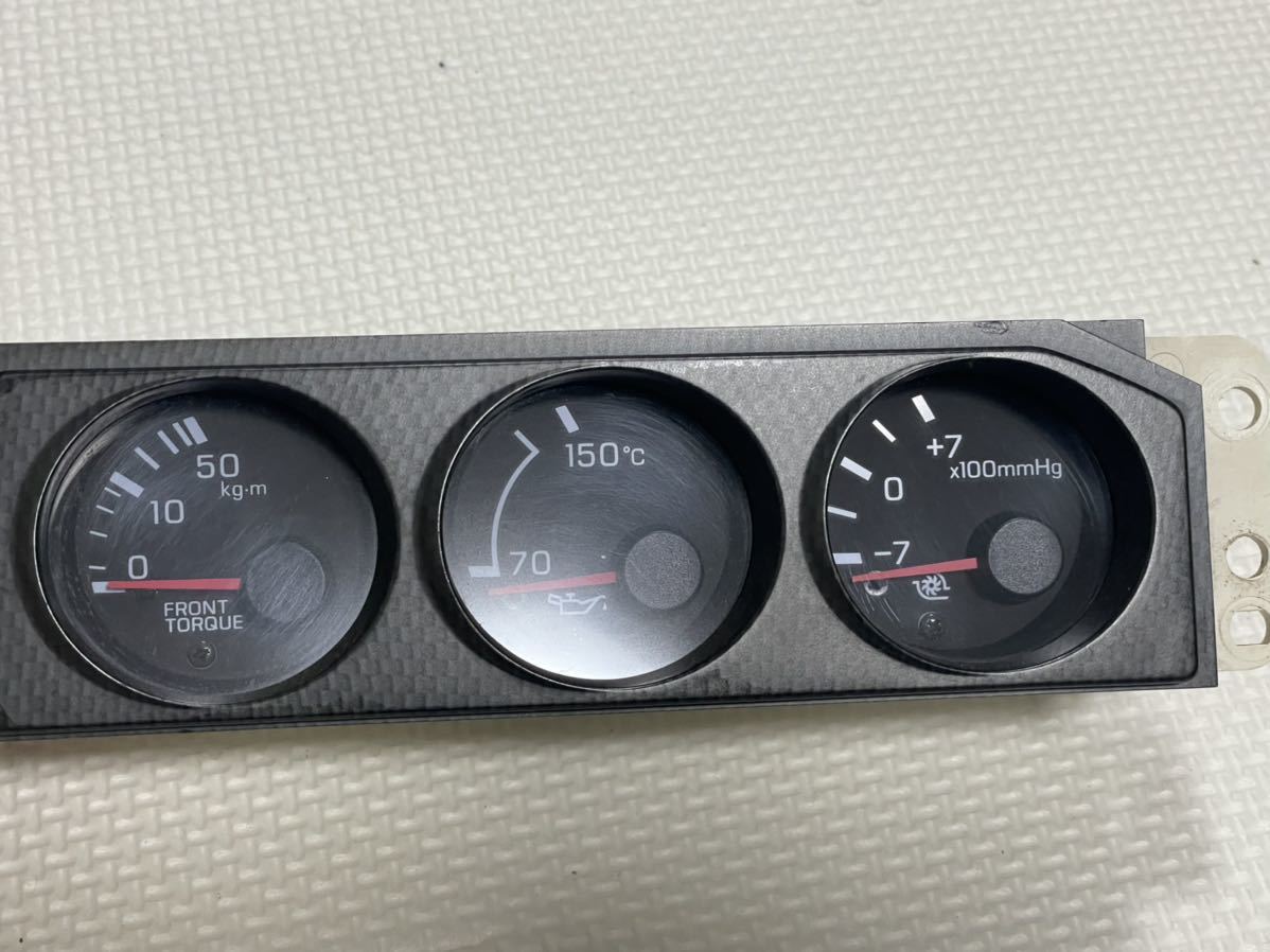 日産 純正 BCNR33 スカイラインGT-R RB26 3連メーター フロント 日産 純正 BCNR33 スカイラインGT-R RB26 3連メーター フロント