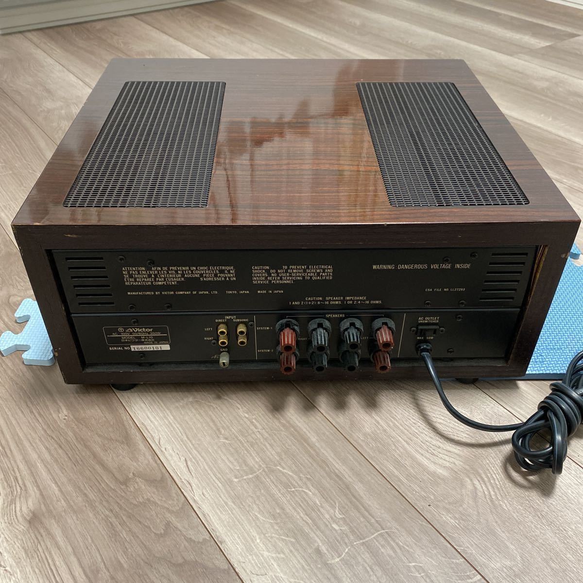 Victor ビクター M-L10 ステレオパワーアンプ ラボラトリーシリーズ