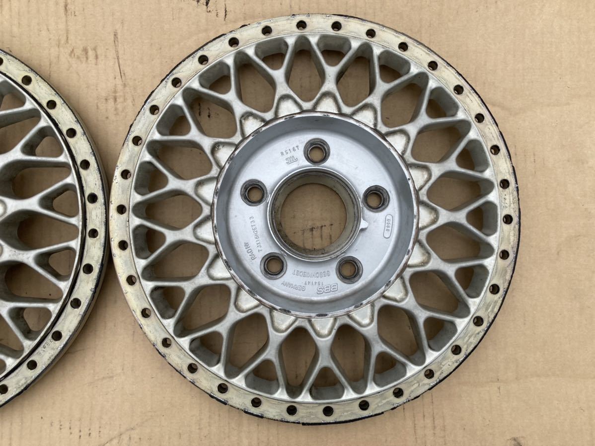 BBS RS167 2枚 pcd 5×114.3 フラットバック ローディスク 16inch faces