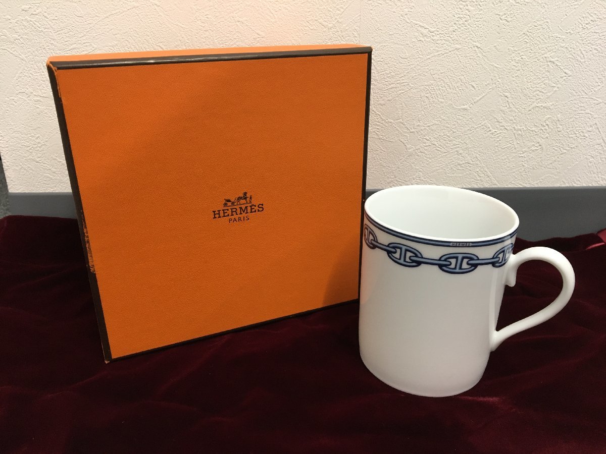 HERMES - ☆未使用 元箱付属 HERMES エルメス マグカップ 【美品 