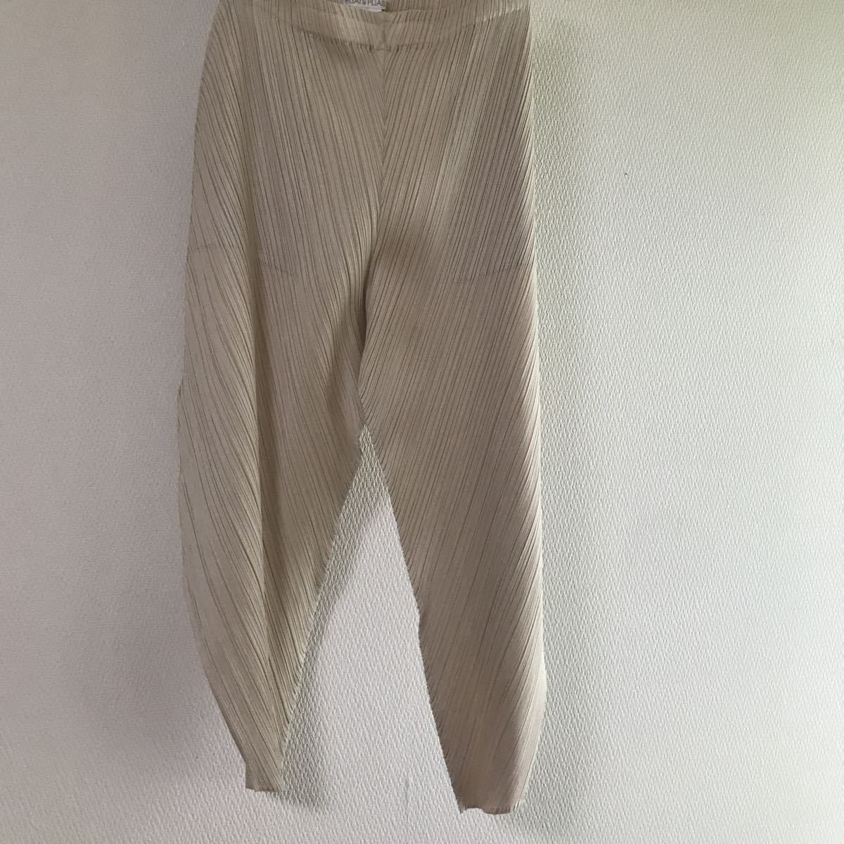 pleats please issey miyake ivory pants プリーツプリーズ アイボリー