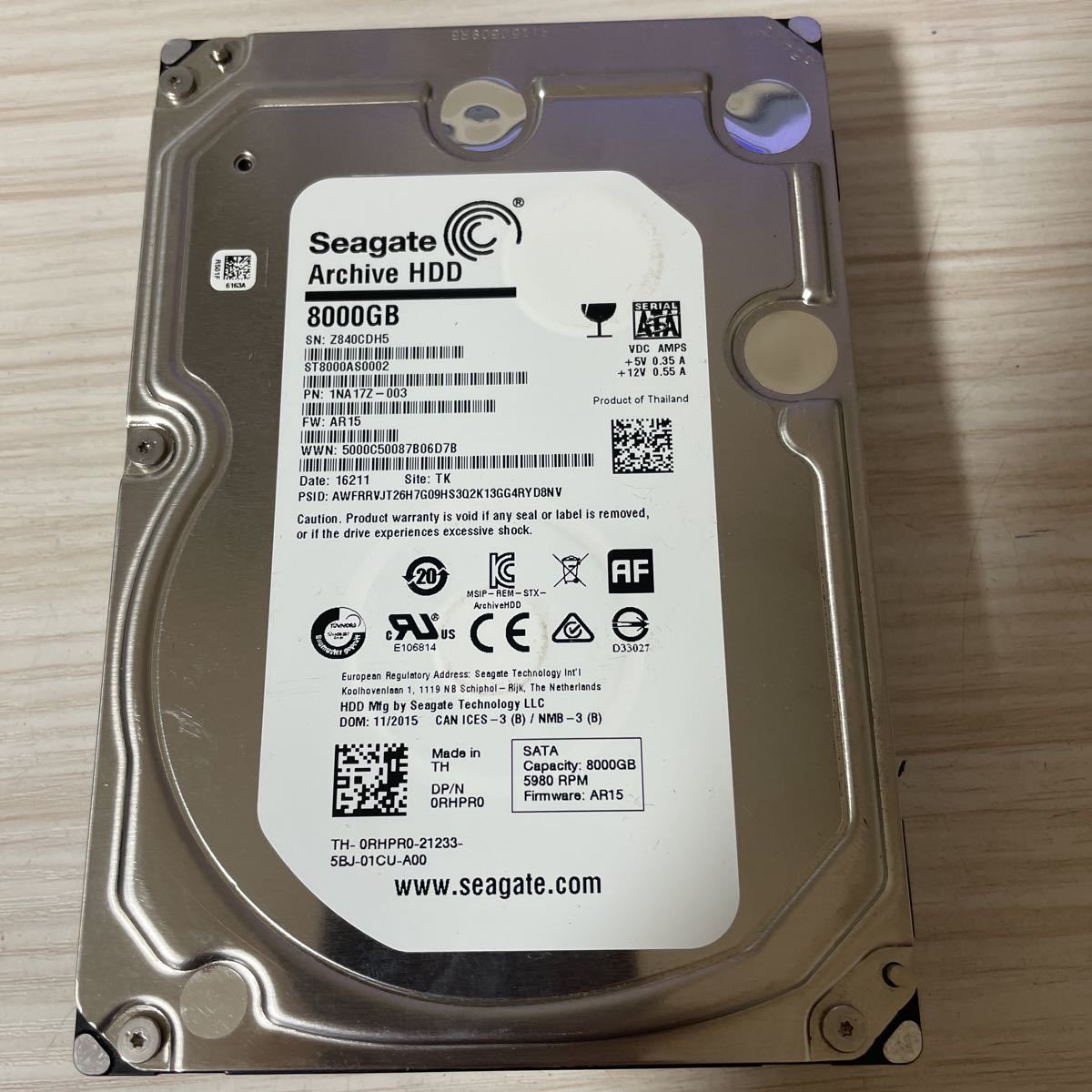 Seagate 外付けハードディスク(8TB)(新品未使用) 8TB Seagate HDD 本体
