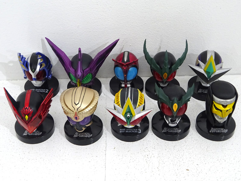 ★中古★仮面ライダー ライダーマスクコレクション フィギュア まとめ売りセット 計35点+おまけ付 (マスコレ)★【TY708】 仮面ライダー ライダーマスクコレクション フィギュア ライダー 昭和 他
