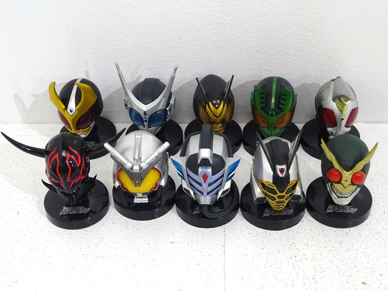 ★中古★仮面ライダー ライダーマスクコレクション フィギュア まとめ売りセット 計35点+おまけ付 (マスコレ)★【TY708】 仮面ライダー ライダーマスクコレクション フィギュア ライダー 昭和 他