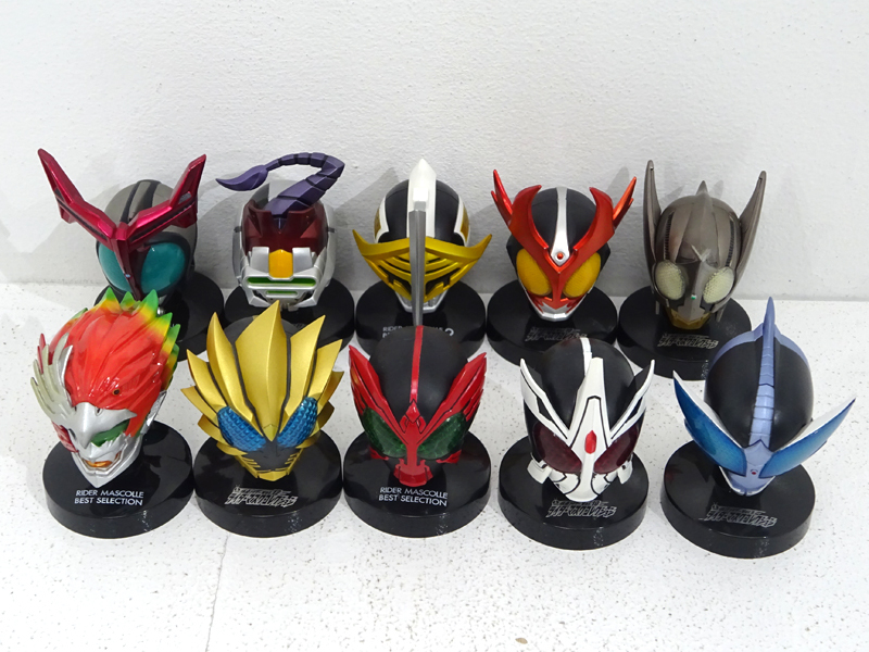 ★中古★仮面ライダー ライダーマスクコレクション フィギュア まとめ売りセット 計35点+おまけ付 (マスコレ)★【TY708】 仮面ライダー ライダーマスクコレクション フィギュア ライダー 昭和 他