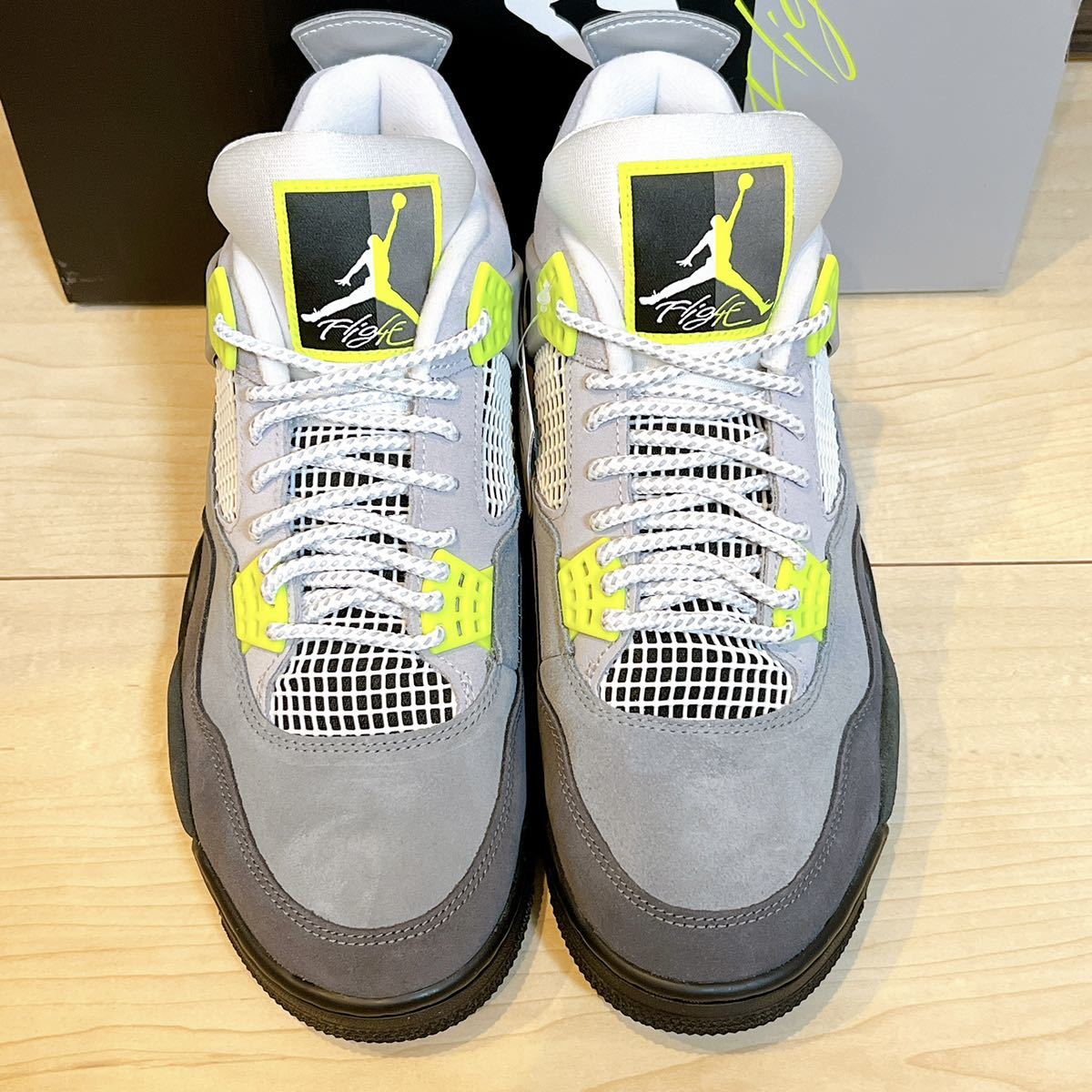 新品未使用】27.5cm NIKE AIR JORDAN 4 RETRO LE NEON ナイキ エア 