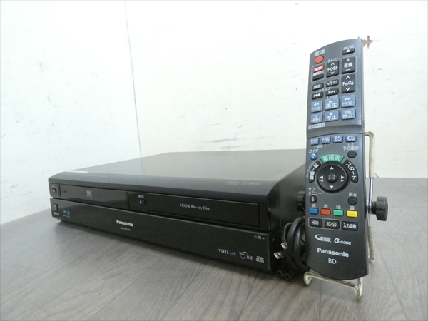 09年☆パナソニック/DIGA☆HDD/BD/VHSレコーダー☆DMR-BR670V☆リモコン付 管CW6607
