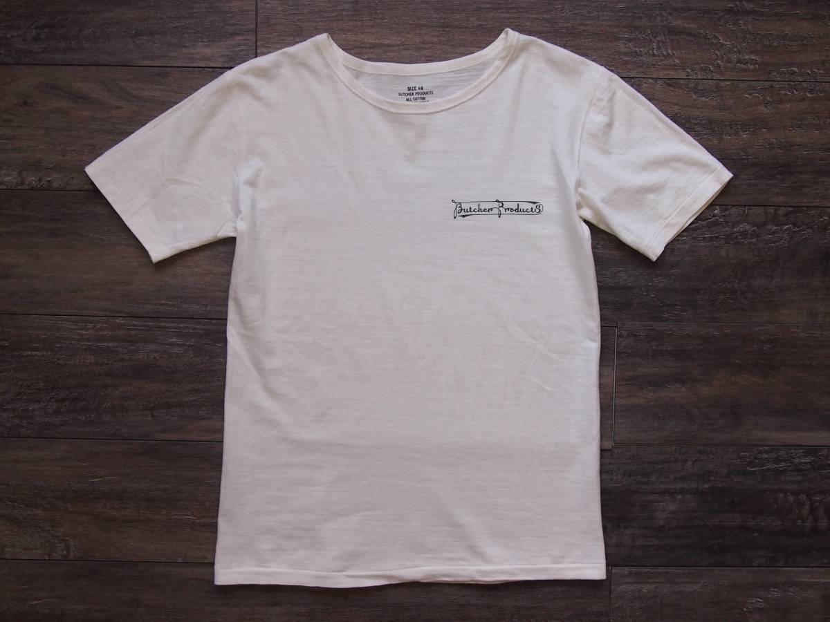 アットラスト BUTCHER PRODUCTS ALL COTTON ロゴTシャツ 40 (半袖T 