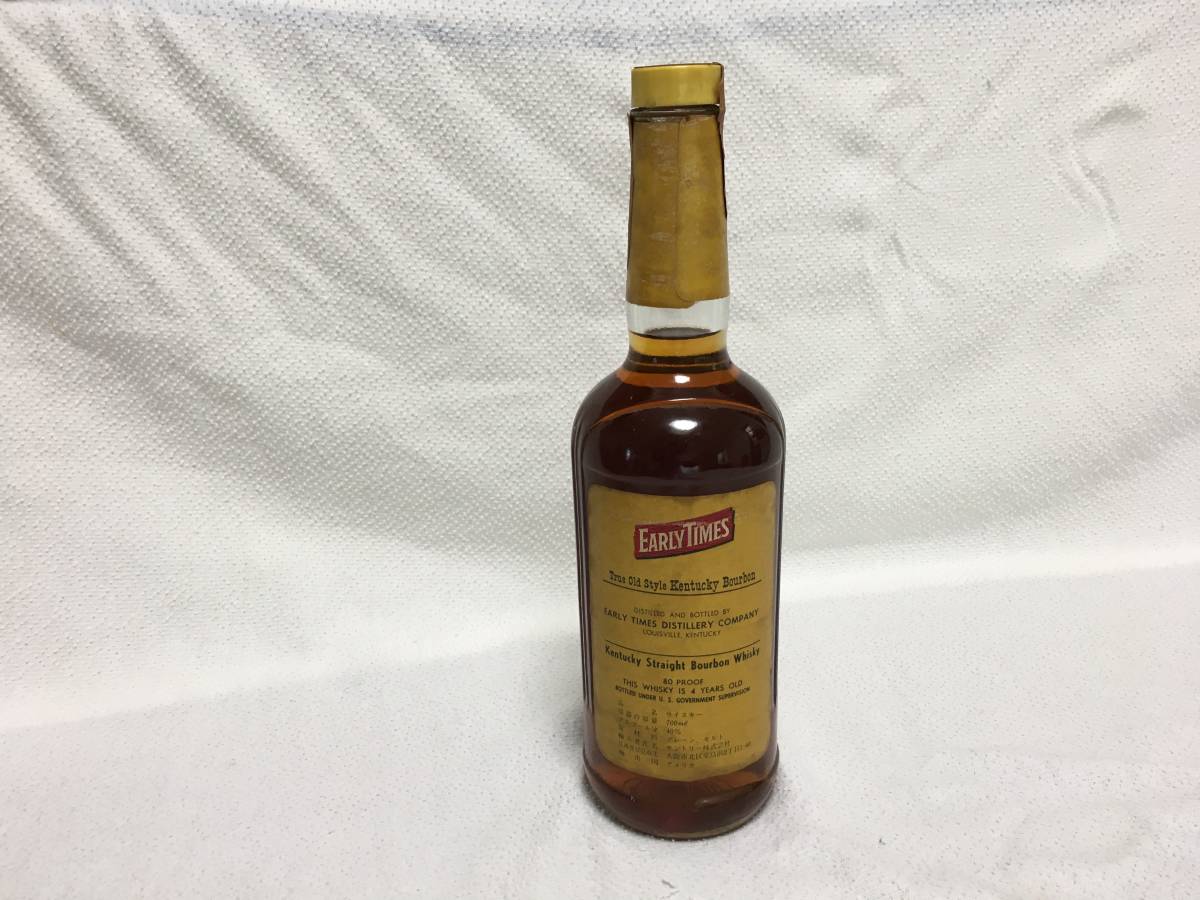 特級⁄80年代アーリータイムズ バーボンウイスキー4年 古酒 箱付 超稀少