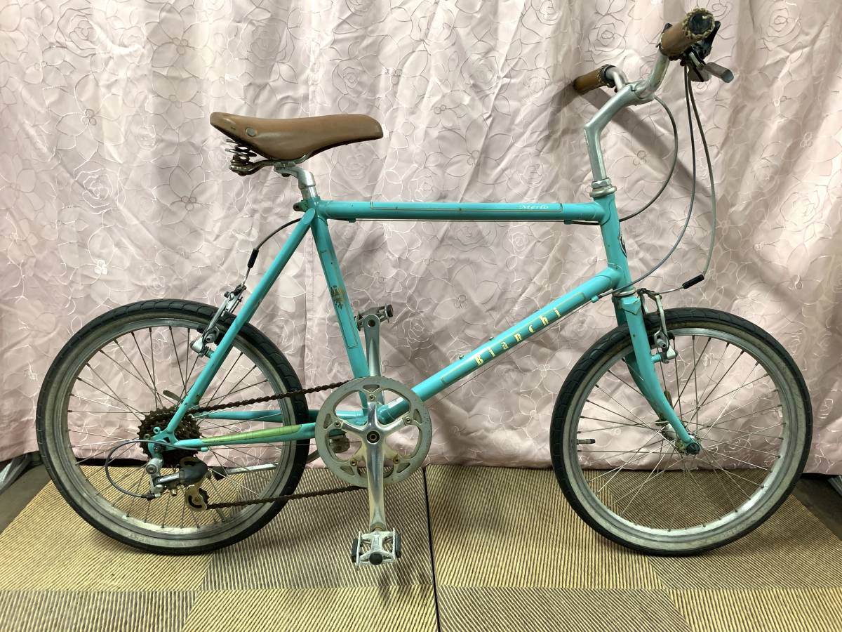 Bianchi Merlo ミニベロ 小径車 グリーン(シートポスト固着) 自転車 Bianchi Merlo ミニベロ 小径車 グリーン(シートポスト固着)