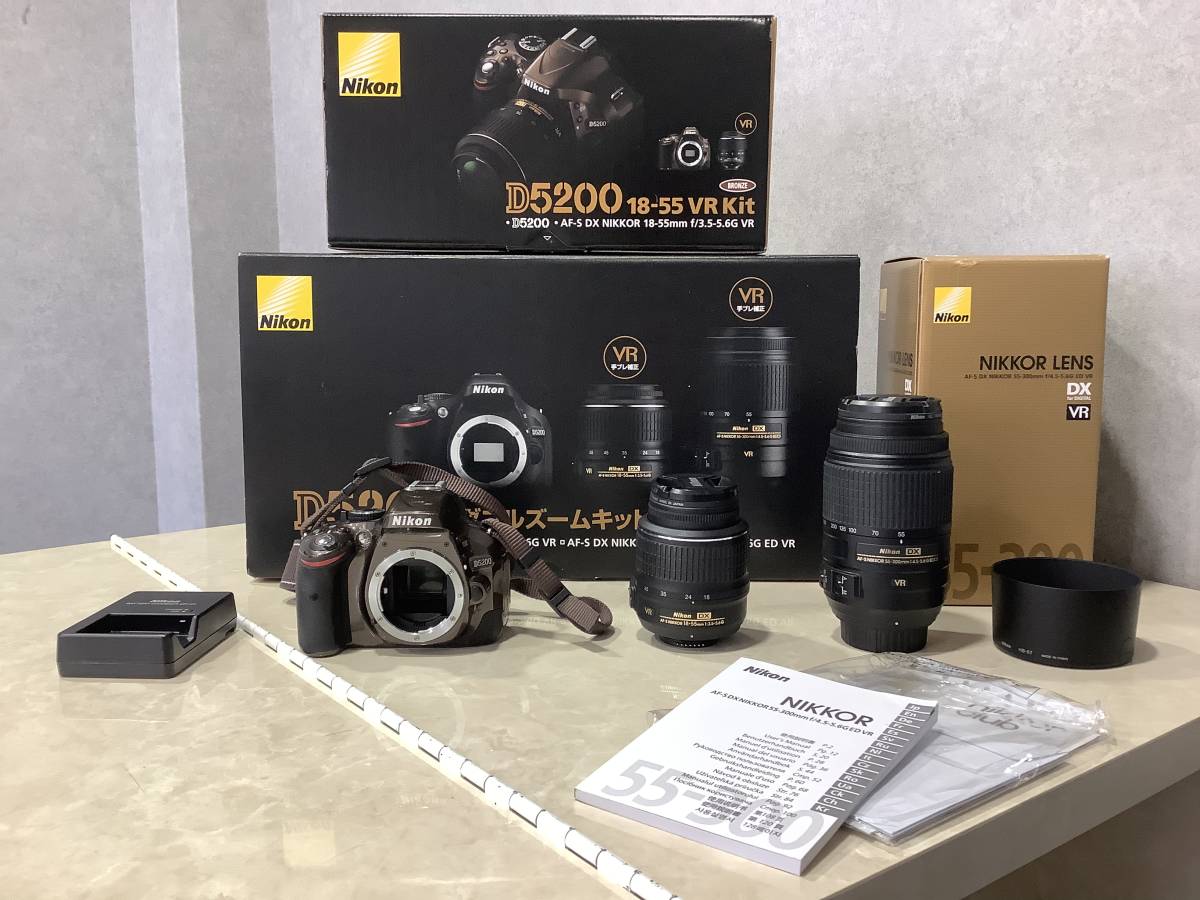 1円〜 Nikon 一眼レフカメラ D5200 ダブルズームキット ブロンズ 通電確認済み D5200 Nikon ダブルズームキット Nikon&frasl;D5200&frasl;ダブルズームキット&frasl;デジタル一眼 カメラ ダブルズーム