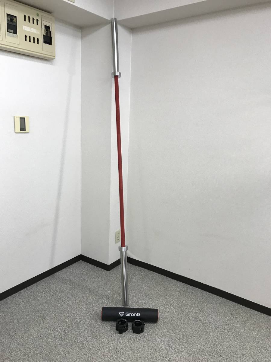 ID1300: GYMWAY セラコートパワーバー レッド ジムウェイ 220cm 20kg 