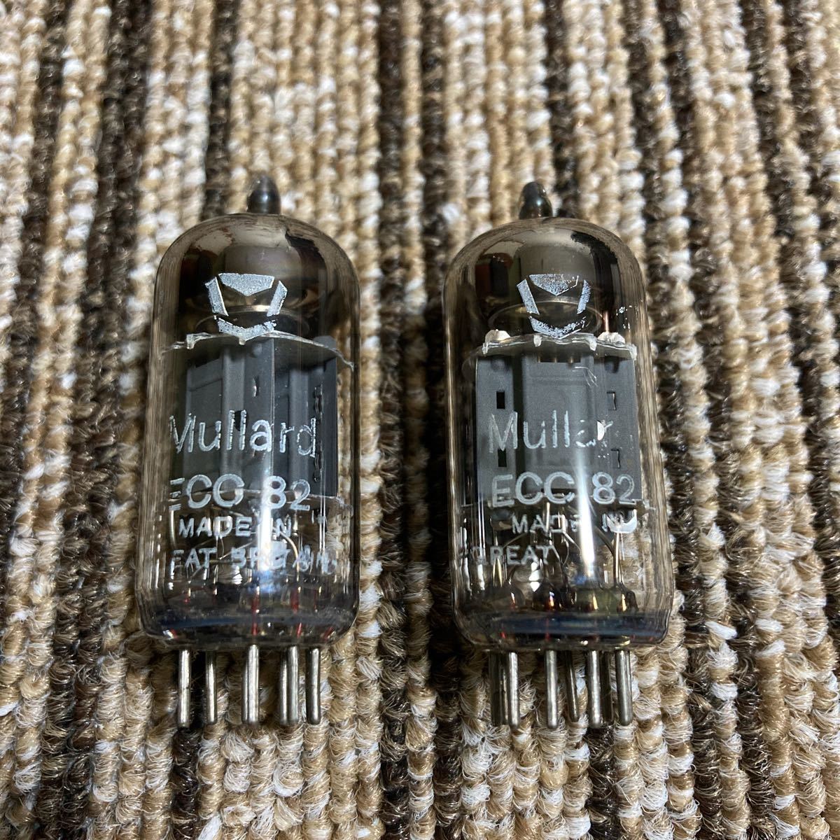 元箱ありMullard ECC82 真空管 ムラード White Print 元箱あり