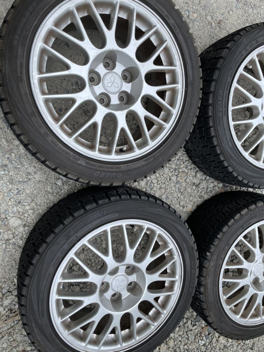 ランエボ7 17インチ 純正アルミホイール　スタッドレスタイヤ 4本セット ランエボ7 17インチ 純正アルミホイール スタッドレスタイヤ 4本セット