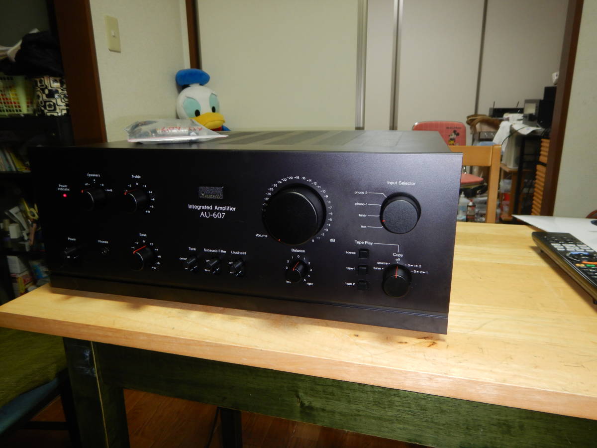 サンスイ アンプ AU-607完動品 サンスイアンプの原点！レストア完動超