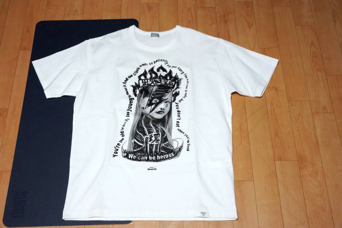 未使用 】 Kolor Beacon デビットボウイ Tシャツ Size:3 半袖 シャツ  