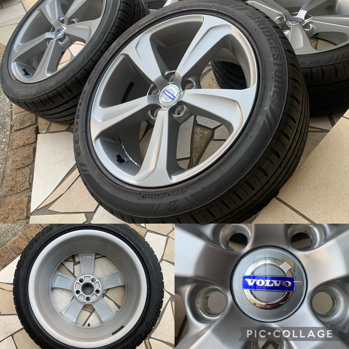 【使用わずか美品&バリ山】225/45R17インチ◇VOLVOボルボ V40純正 V70 S60 C70 S80◇7.5J+52.5 5H-108◇4本セット 横浜市手渡し可 31317287 V40 ボルボ 純正 2本 アルミホイール 試乗レポート／飯田裕子(画像
