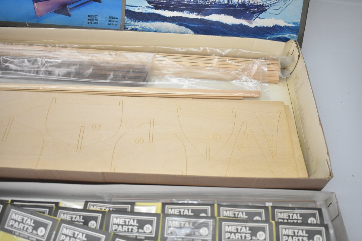 未組立品 イマイ 1/100 木製キット フレーム式船体 カティーサーク