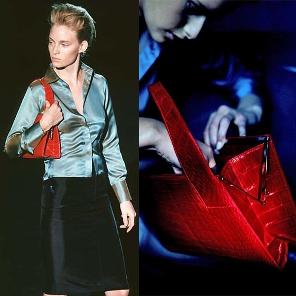 本物 極上品 グッチ 幻 TOMFORDコレクション限定 最高級クロコダイルレザー フレームバッグ ブラック クロコ ハンドバッグ 保存袋付 トム・フォード最後のGucciコレクションは今なお燦然と輝く | SSENSE 刷新の「グッチ」、継続路線の「トム フォード」、再起の「バリー」 新