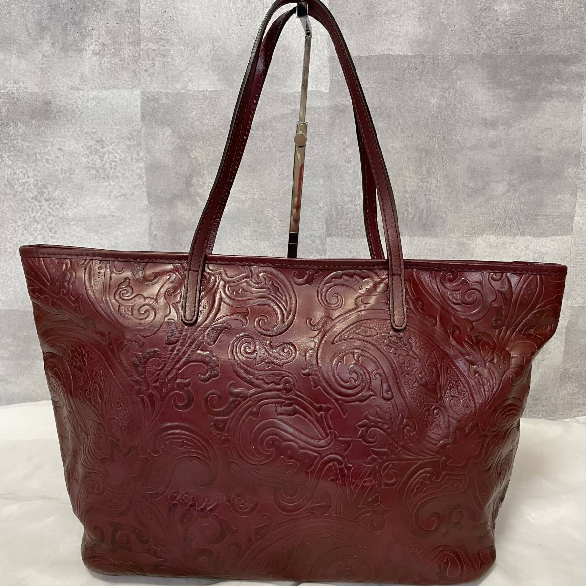 1円【極希少】エトロ ETRO ハンドバッグ マルゴット レザー 革  