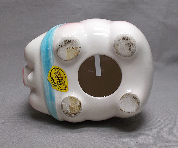昭和レトロ【KATO KOGEI 陶器製 ブタの貯金箱 人形】ピギーバンク 