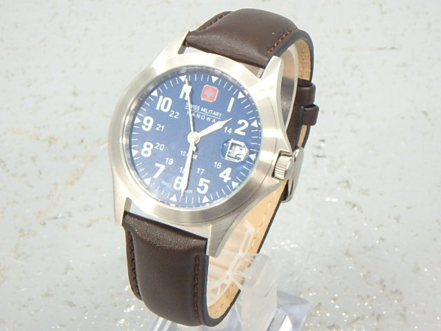 △【10】SWISS MILITARY スイスミリタリー 未使用品 デイト 06-4333 