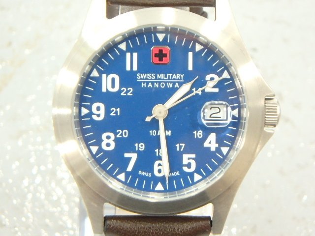 △【10】SWISS MILITARY スイスミリタリー 未使用品 デイト 06-4333 