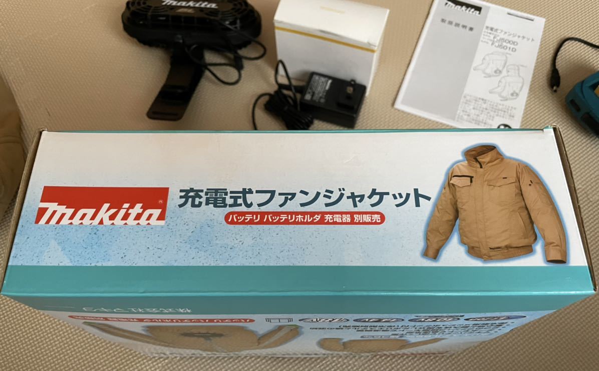 マキタ 充電式ファンジャケット makita 充電式ファンジャケット(フード付) 空調服 Makita - FJ203DZLL 新品未 LL 熱中症対策 ファンベスト Lサイズ 1台 FJ205DZM 充電式ファンジャケットFJ423Dファン・バッテリホルダ