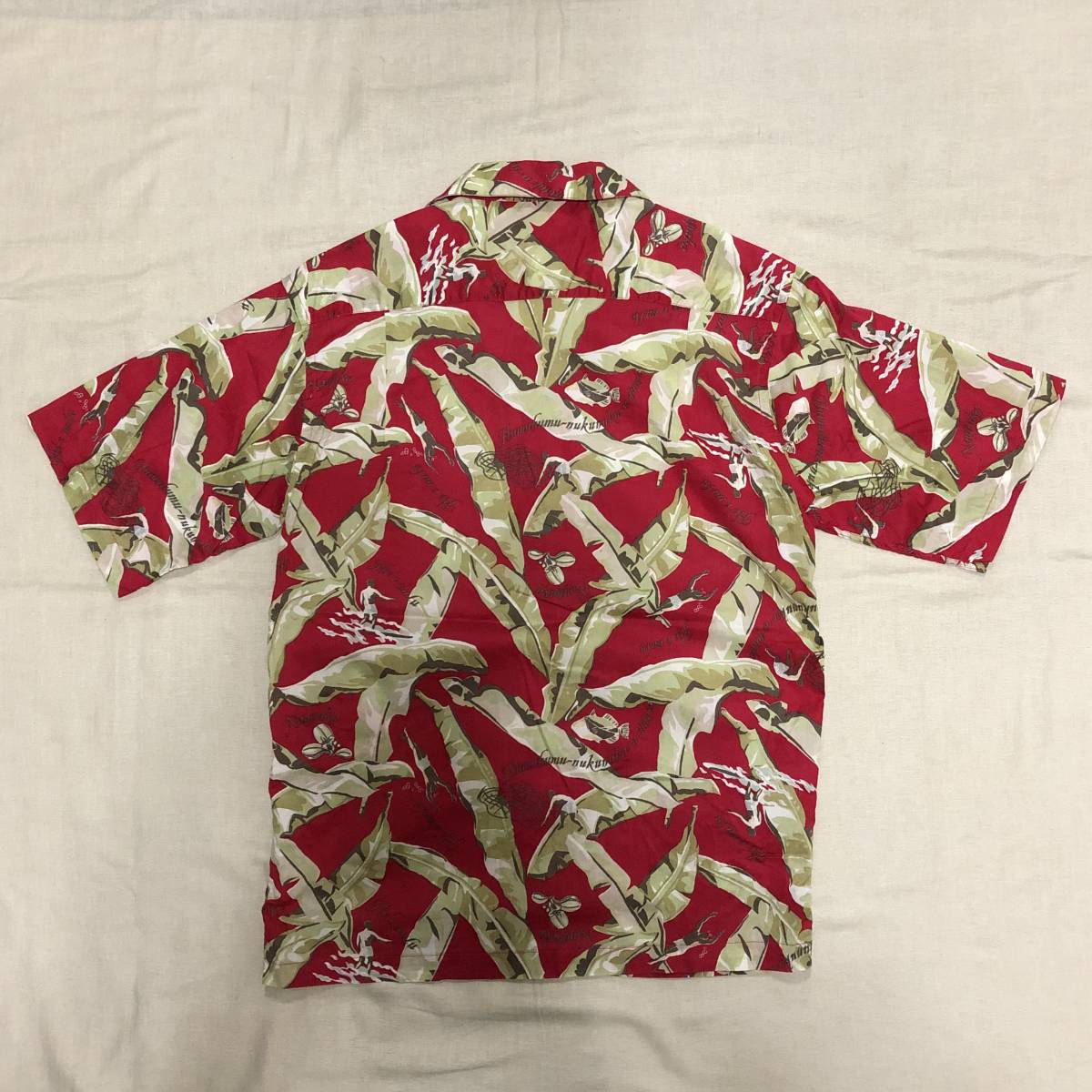 1999年製！ Pataloha パタロハ ハワイアンシャツ RED S ポルトガル製